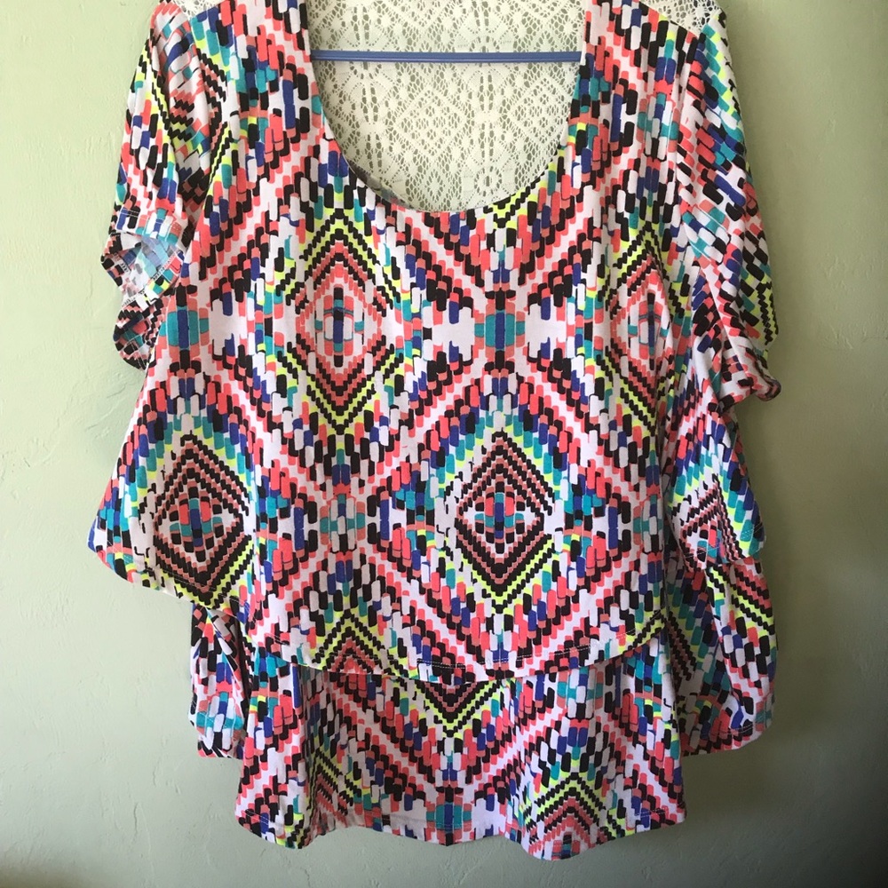 Eyeshadow 2x layered front multi coloured TOP